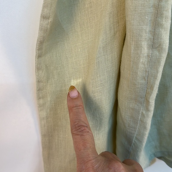 Kinga Csilla Mabel Blouse Oversized 100% Linen Shirt Sandstone Size Large - Picture 10 of 12